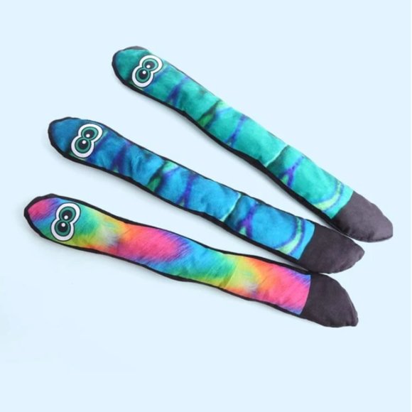 Plush Squeaky Dog Toy – Colorful Durable Snake Design! - Picture 2 of 5